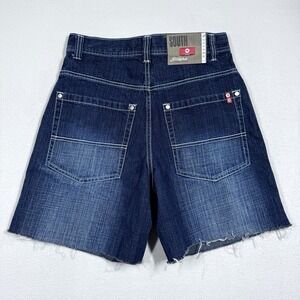 Vintage Southpole Jean Shorts Mens 29 Baggy Y2K Denim Jorts Red Tab Wide Cut Off